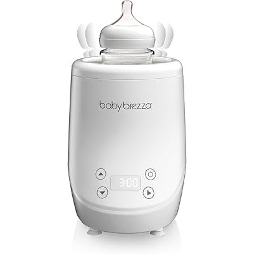 Baby Brezza AirSwirl Waterless Baby Bottle Warmer - Safely Warm Breastmilk + Formula - Bottles Stay Dry + Nutrients are Protected - Works with Nearly All Bottles