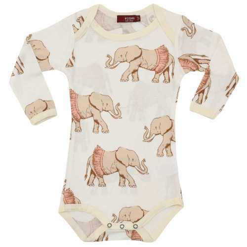 Tutu Elephant Bamboo Long Sleeve One Piece