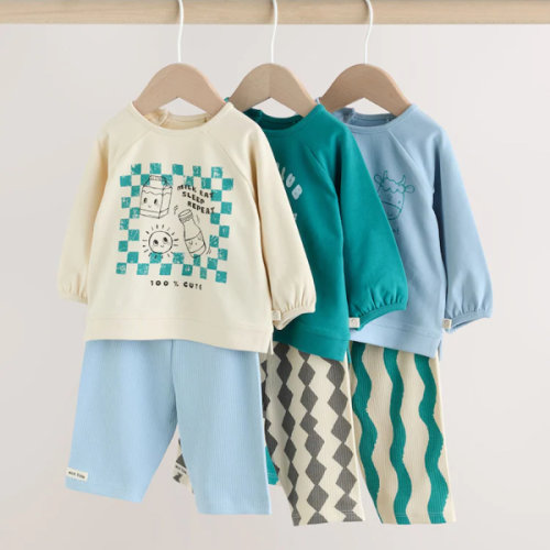 Buy Blue/Green Milk Club Baby Top & Leggings 6 Piece Set (0mths-3yrs) from Next USA