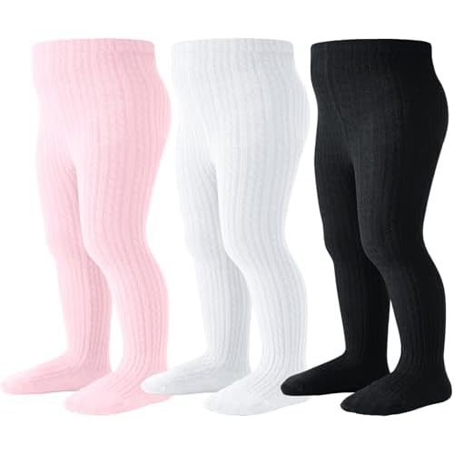 Baby Tights Toddler Stockings Tights Soft Cotton Cable Knit Baby Girl Tight Leggings Newborn Infant 0-4T