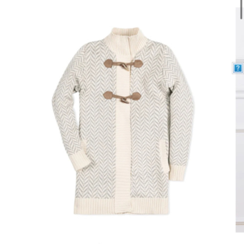 Organic Toggle Sweater with Zipper