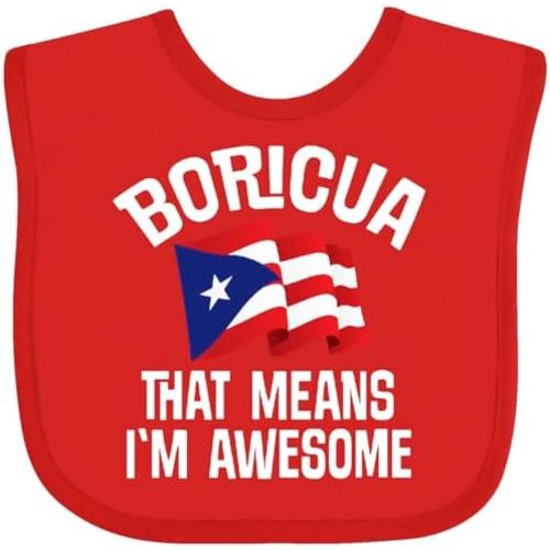 inktastic Boricua Means Im Awesome Puerto Rican Baby Bib