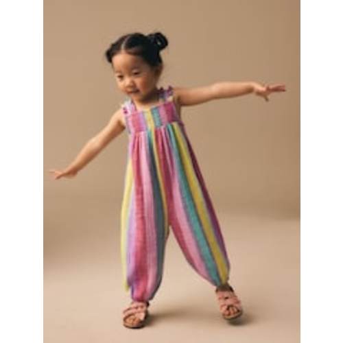 Rainbow Stripe Strappy Jumpsuit (3mths-7yrs) from Next USA