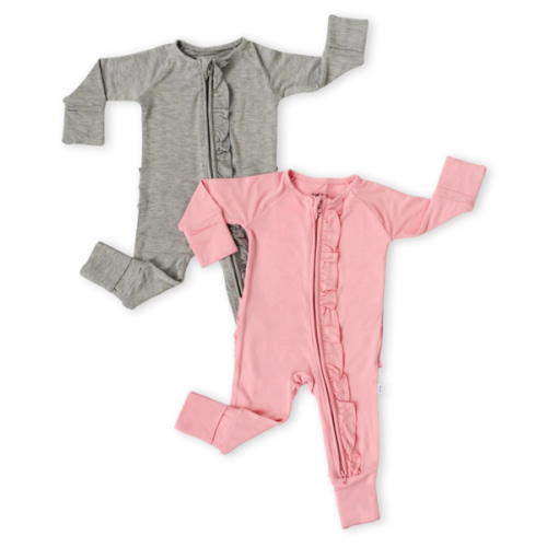 Solid Ruffle Zippy Two-Pack Gift Box - Little Sleepies
