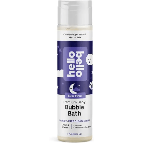 Hello Bello Nighttime Bubble Bath - Gentle Hypoallergenic Formula for Babies and Kids - Vegan and Cruelty-Free - Sleep Sweet Scented - 10 fl oz