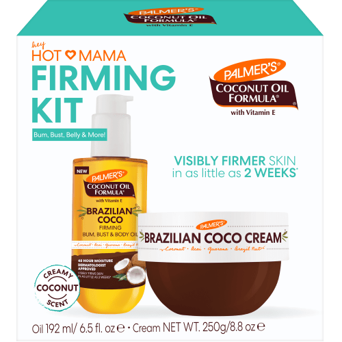 Palmer’s Coconut Oil Formula Hot Mama Skin Firming Kit for Your bum, bust, belly, & more