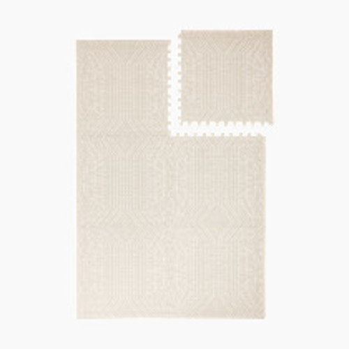 Toddlekind Haven Foam Play Mat | Deco Collection - Ecru, 6X8