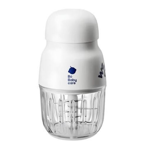 Bc Babycare Baby Toddler Food Maker Blender Portable Mini Glass Food Processor for Homemade Purees White