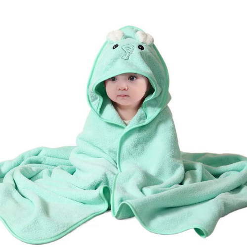 MGEZCOO Hooded Towels for Kids-Green Elephant Kids Bath Towels