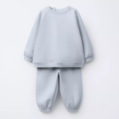 BASIC SWEATSHIRT AND JOGGER PANTS SET - Pastel blue | ZARA United States