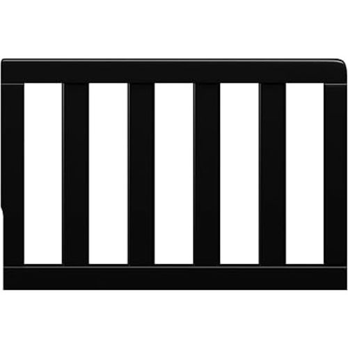 Storkcraft & Graco Toddler Safety Guardrail with Slats (Black) – GREENGUARD Gold Certified, Converts Compatible Storkcraft & Graco Crib to Toddler Bed, Each Guardrail Sold Individually