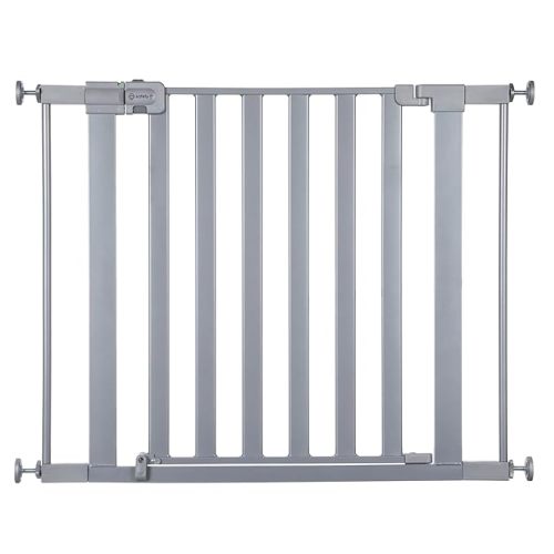 Safety 1st Walk Through Baby Gate with Door, Adjustable Pressure Mount Lift, Dog Gates, Fits 29"-38" Wide, 1-Pack, Silver