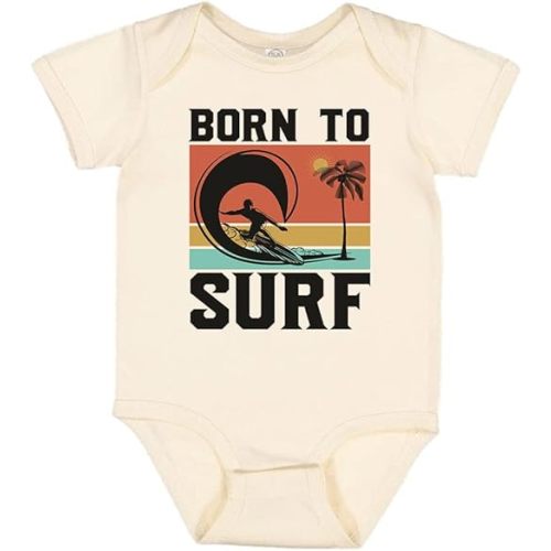 Born to Surf Baby Infant Bodysuit