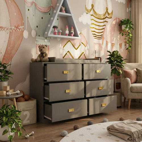 Latitude Run® 6-Drawer Changing Table Dresser & Reviews | Wayfair