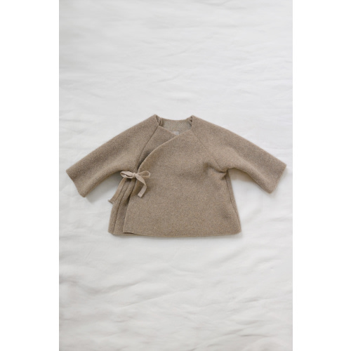 Fleece Kimono Jacket - Beige