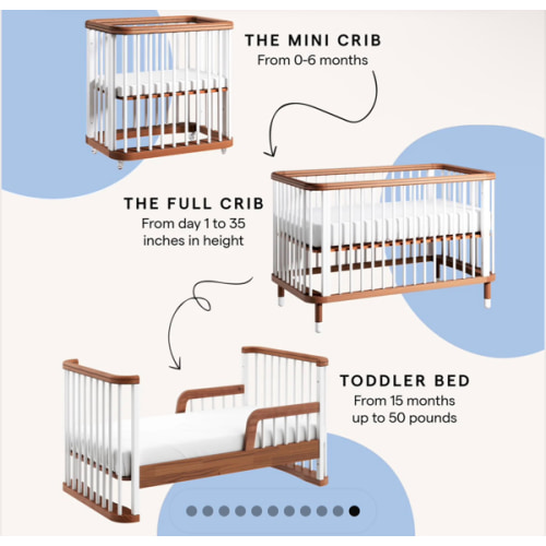 The Cloud Crib | Modern Convertible Crib | Nestig