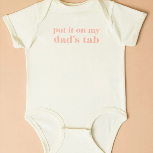 Put it on Dads Tab Bodysuit