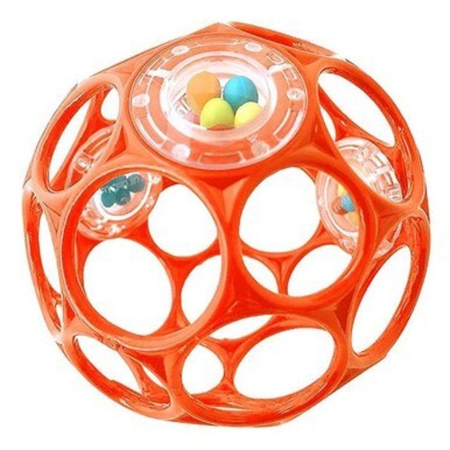 Oball Rattle Ball - Orange | The Baby Cubby