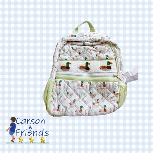 Carson and Friends Smocked Mallard Backpack