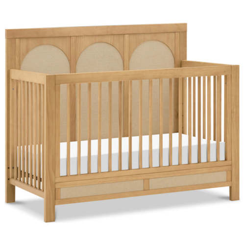 Eloise 4-in-1 Convertible Crib, Honey and Performance Sand Eco-Weave
