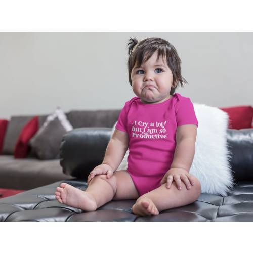 I Cry A Lot But I am So Productive TTPD Infant One-Piece Romper - Kid Costume - Era Baby Bodysuit - Pop Music Trendy Toddler T-shirt