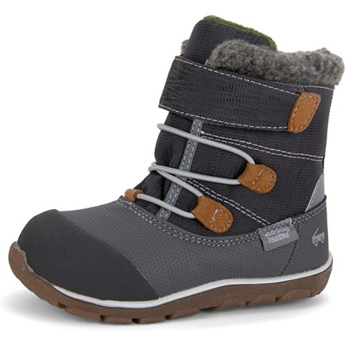See Kai Run, Gilman Waterproof Insulated Boots for Kids - Toddler (1-4 Years) - 4 Toddler - Grey
