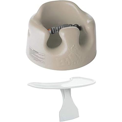 Bumbo Baby Soft Foam Floor Seat with Tray, Taupe