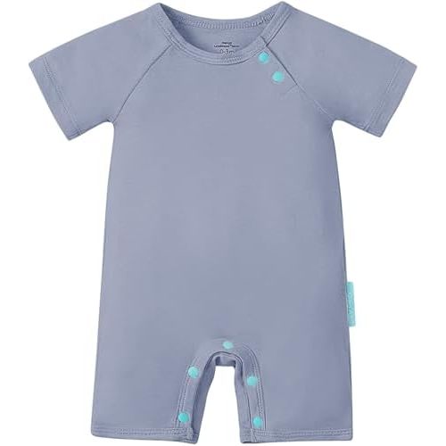PurComfy SuperSoft Bamboo Viscose Baby Romper, Unisex, Short Sleeve