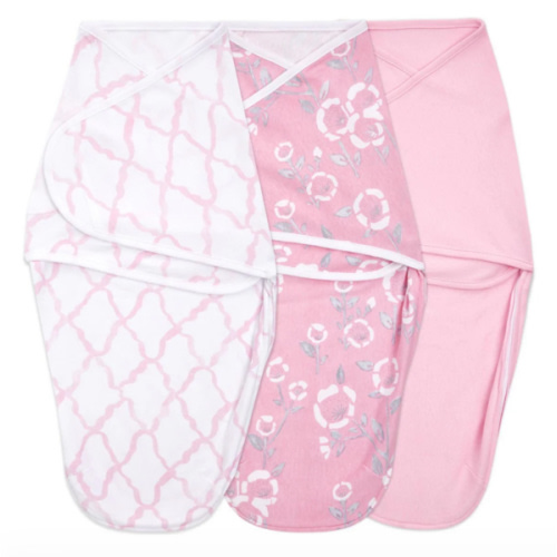 aden + anais Essentials easy swaddle wrap quick change 3 pack TOG 1.0