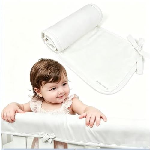 Tollder Proofing Edge Protector for Teething Edge Protector Strip Sharp Edge Wrap Cover Sets,Corner Bed Rail Bumpers for Furniture,Bed Rail Covers for Teething (white-3pc)