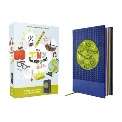 NIrV, Tiny Theologians Bible, Leathersoft over Board, Blue, Comfort Print: A Beginner’s Guide to the Bible – for Kids