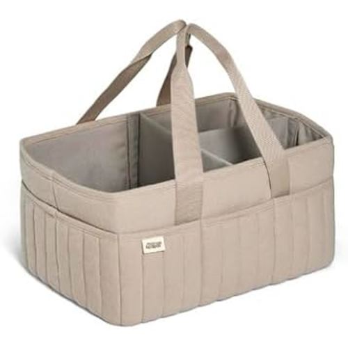 Mamas & Papas Nappy Caddy, Nursery Organizer for Changing Station and Travel, Storage Solution, Baby Shower Idea, Cashmere Waffle, 37 x 20 x 7cm: Open Storage Bins: Amazon.com.au