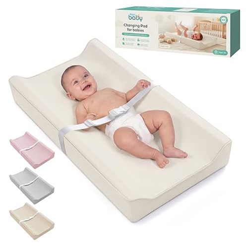 Kopi Baby Changing Pad – The Original, Waterproof Easy-to-Clean Vegan Leather Portable Diaper Changing Pad, Newborn Baby Essential Must-Have - Milk