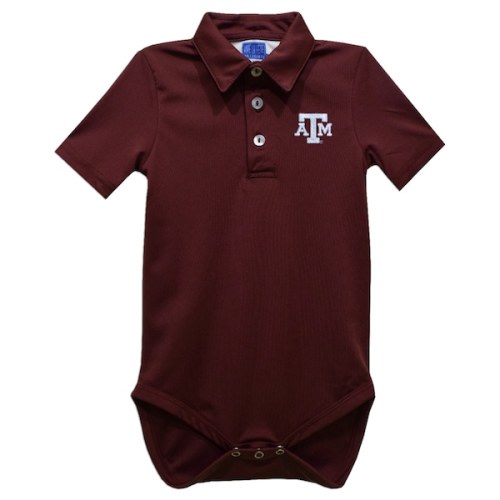Texas A&M Aggies Vive La Fete Infant Polo Bodysuit - Maroon