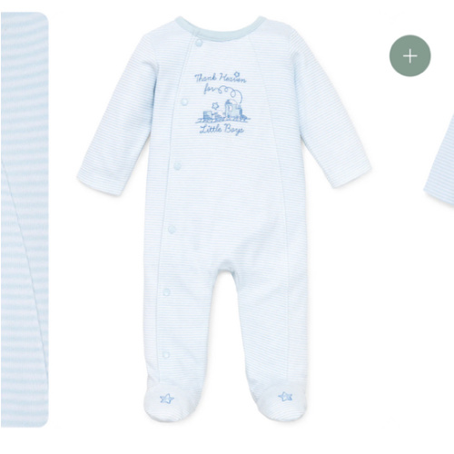 Thank Heaven for Little Boys Footed One-Piece