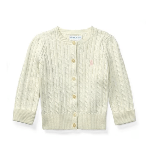 Ralph Lauren Baby Girls Mini Cable-Knit Cardigan