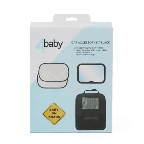 4Baby Car Accessory Kit Black | Baby Bunting AU