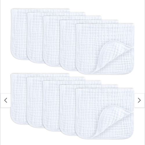 Baby Burp Cloths - 100% Muslin Cotton by Comfy Cubs