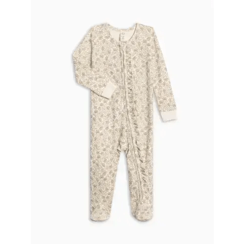 Neve Ruffle Zipper Footie