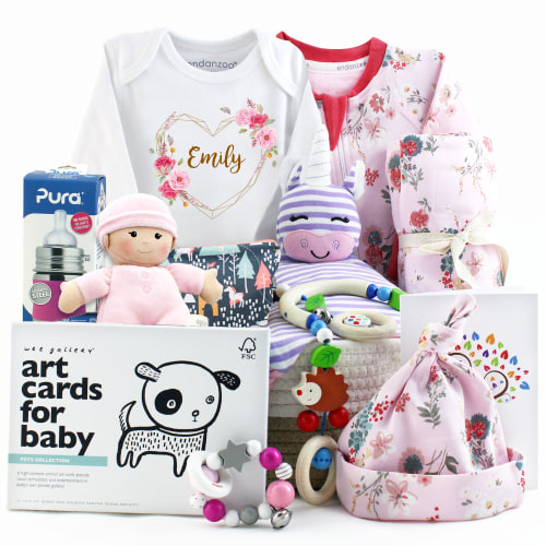 Zeronto Baby Girl Gift Basket - Flower Bloom – Baby Joy Canada