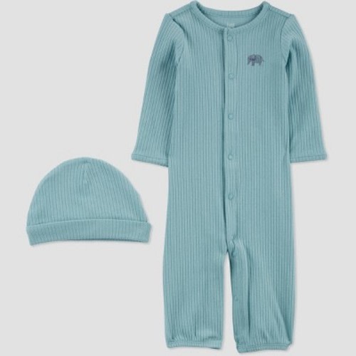 Carter's Just One You® Baby Boys' 2pc Elephant Converter NightGown - Blue 6M