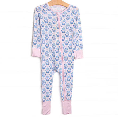 Bluebell and Bloom Bamboo Zippy Pajama, Blue – Stitchy Fish