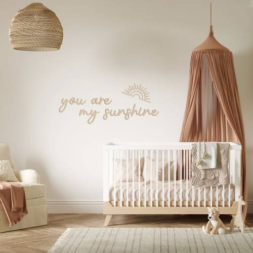 You Are My Sunshine Wall Art • Wooden or Acrylic Nursery Decor