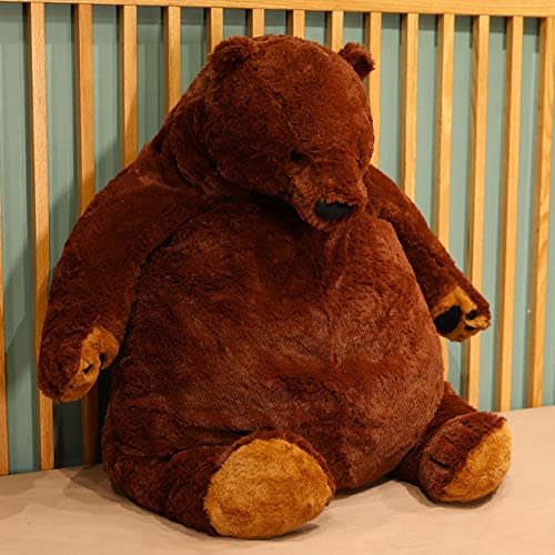 31.5in Dark Brown Teddy Bear Plush Toy Teddy Bear Djungelskog Stuffed Animal Doll Home Decor Birthday Gift for Girls and Boys (31.5in/80cm)