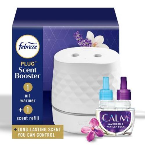 Febreze Plug Scent Booster Downy Calm Starter Kit - 0.87 fl oz/2ct