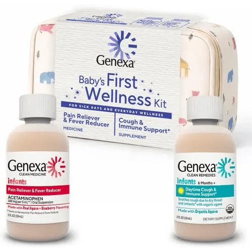 Genexa Baby's First Sick Day Kit, Made Clean, Gift Set for Infant & Toddler