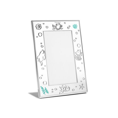 Tiny Tiffany Sea Animals Frame in Sterling Silver