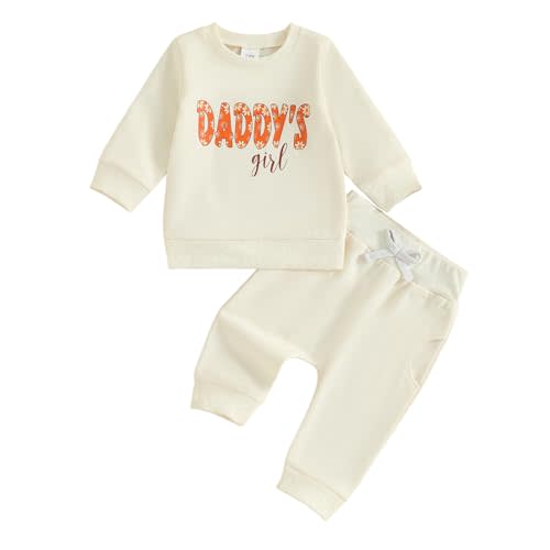 POZMTIORE Toddler Girl Fall Outfit Cute Pink Ruffle Sleeve Baby Pants Set with Football Huddles & Cuddles Print