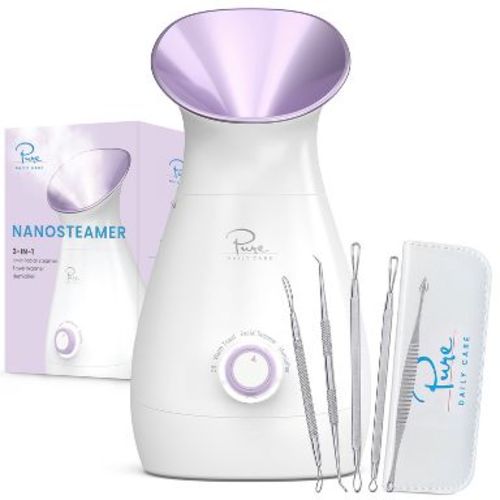 Pure Daily Care NanoSteamer Large 3-in-1 Nano Ionic Facial Steamer (Lilac)