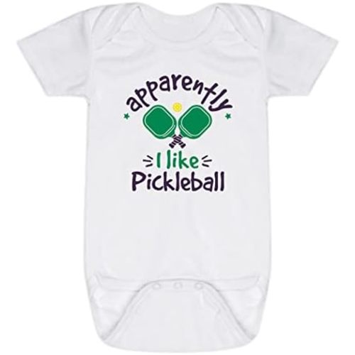 ChalkTalkSPORTS Pickleball Baby & Infant One Piece | Pickleball Theme Bodysuits